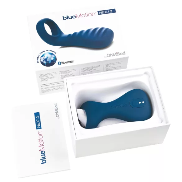 OHMIBOD Bluemotion Nex 3 - nutikas vibrorõngas (sinine)