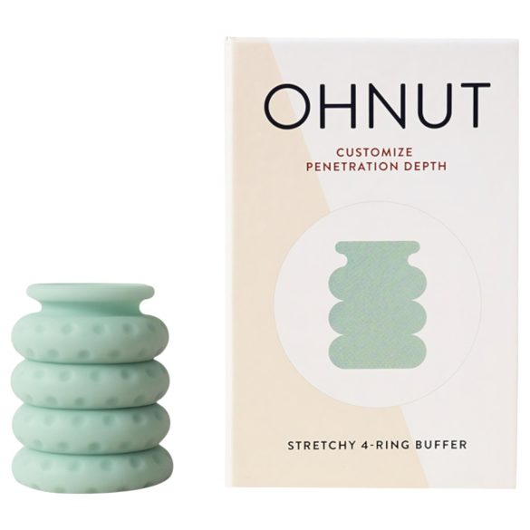 Ohnut - läbitungi reguleerimisrõngad - 4-osaline komplekt (roheline)