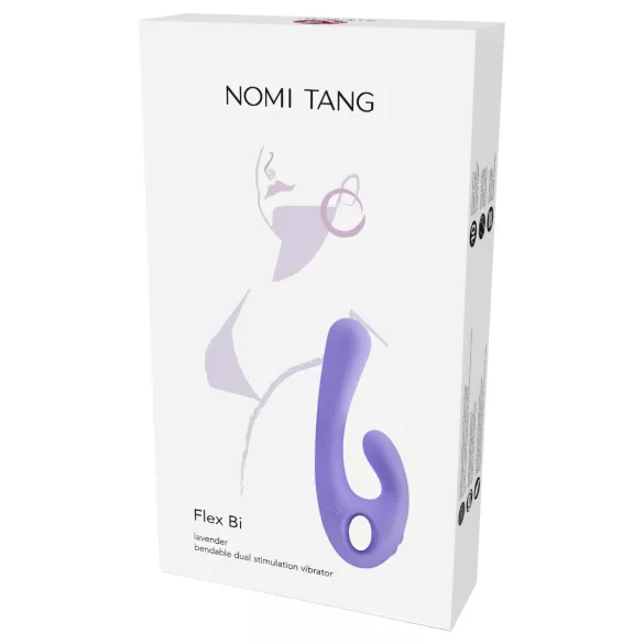 Nomi Tang Flex Bi - vibraator kliitorivarrega - laetav - lilla