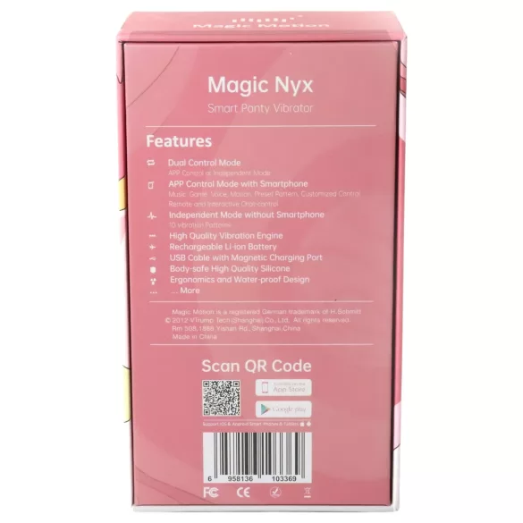 Magic Motion Nyx - veekindel kliitorivibraator - korall
