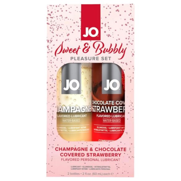 JO System Sweet & Bubble libesti - šampanja-šokolaad-maasikas (2tk)