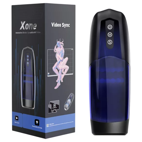 Magic Motion Xone - rakendusega juhitav masturbaator meestele (sinine)