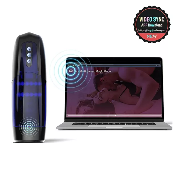 Magic Motion Xone - rakendusega juhitav masturbaator meestele (sinine)