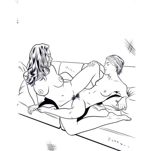 WoodRocket - lesbi porno täiskasvanute värviraamat