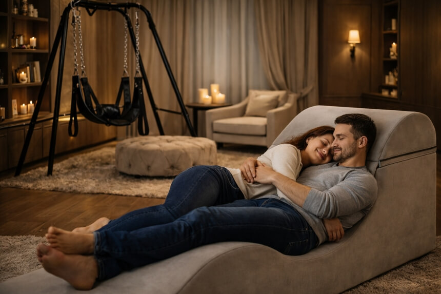 Täiskasvanute mänguruum seksimööbli ja BDSM-tarvikutega – desirel.ee sekspood